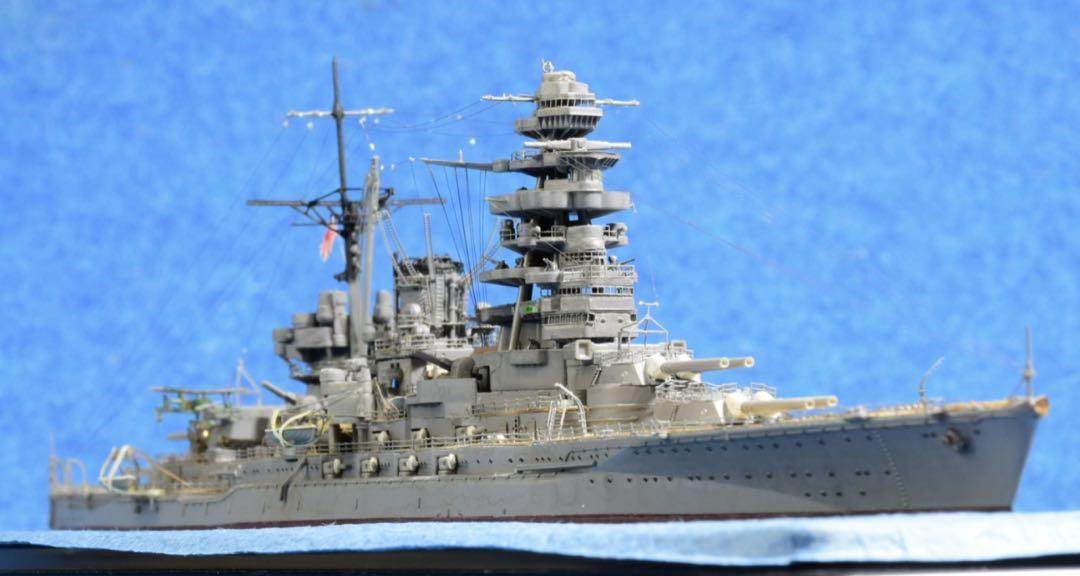 フジミ 1/700 日本海軍 戦艦長門 開戦時 完成品