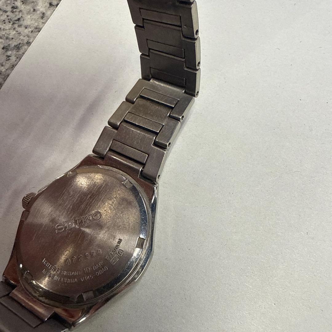 ★SEIKO セイコー SOLAR TITANIUM 腕時計 メンズ 小物 格安