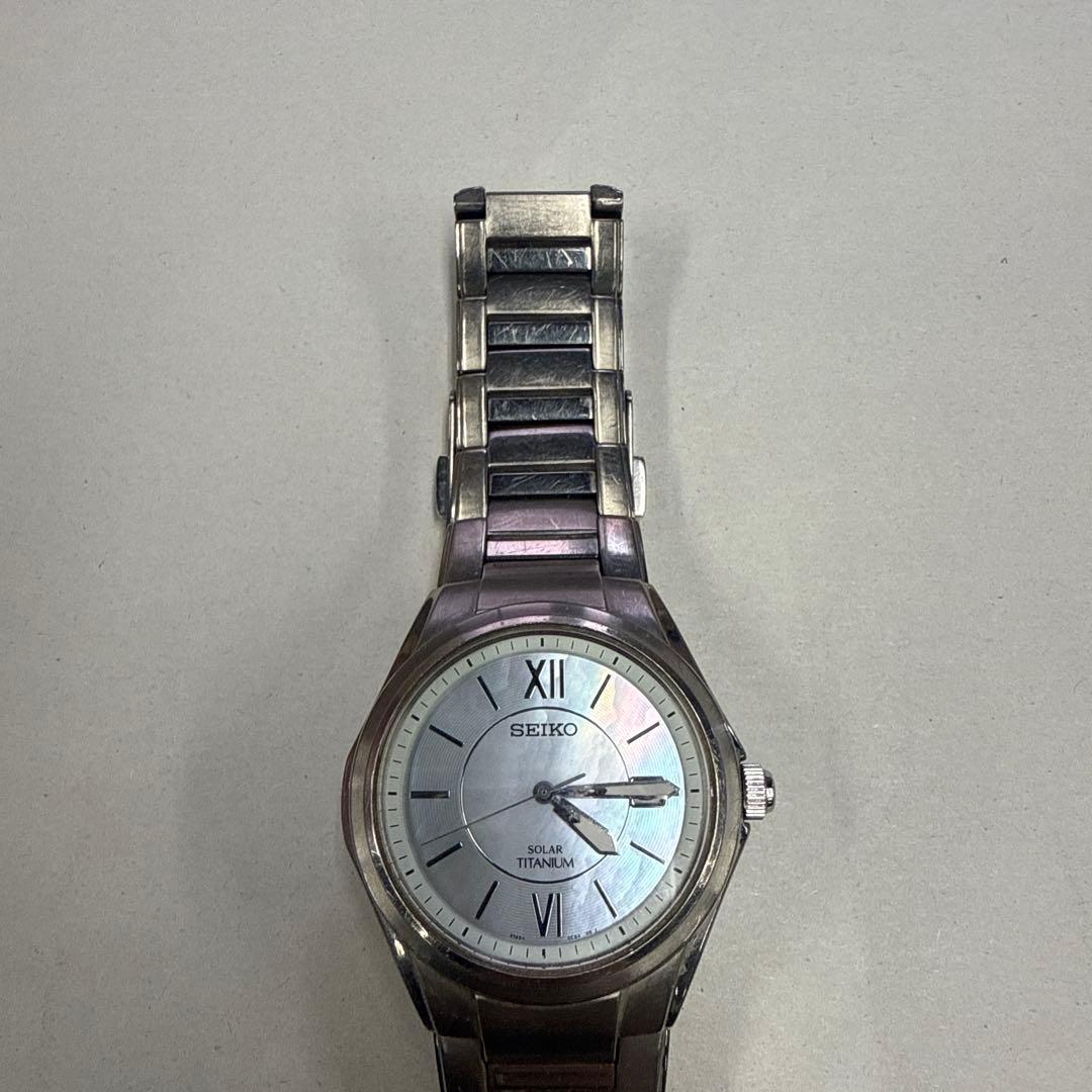★SEIKO セイコー SOLAR TITANIUM 腕時計 メンズ 小物 格安