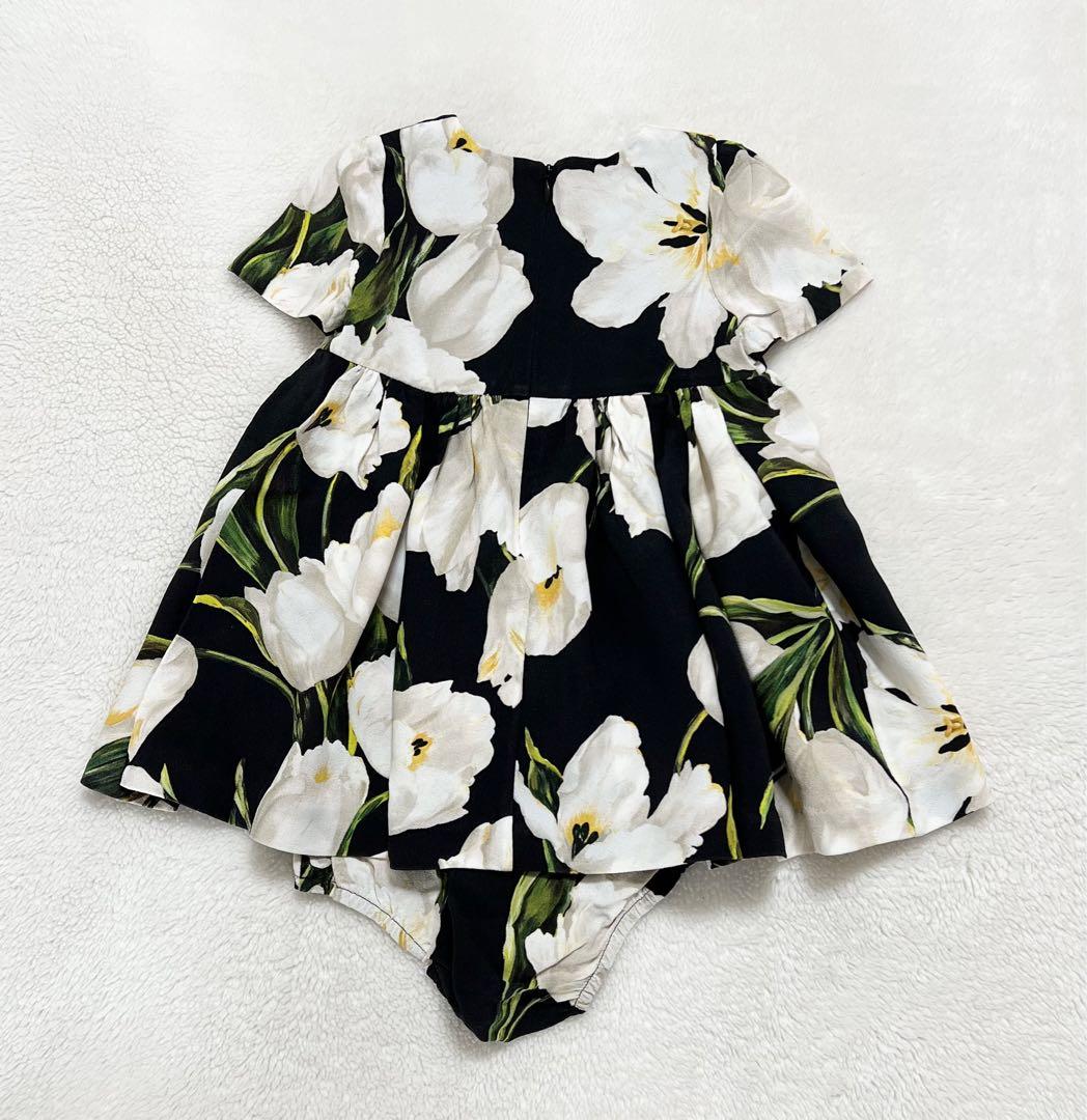 【used美品】ドルチェ&ガッバーナ/チューリップ柄ワンピース90size