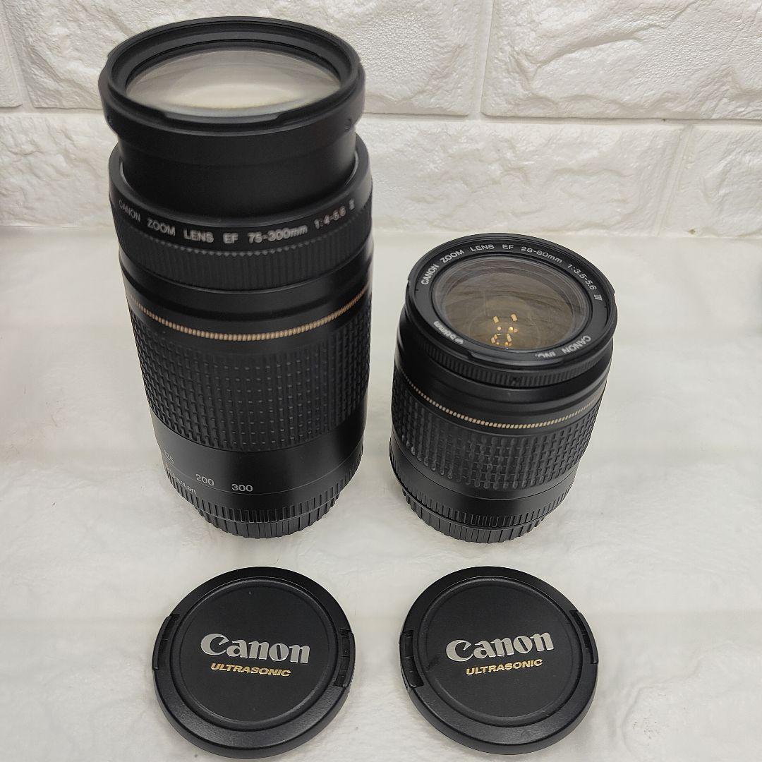 Canonレンズ等セット EF 75-300mm Ⅱ EF 28-80mm Ⅳ