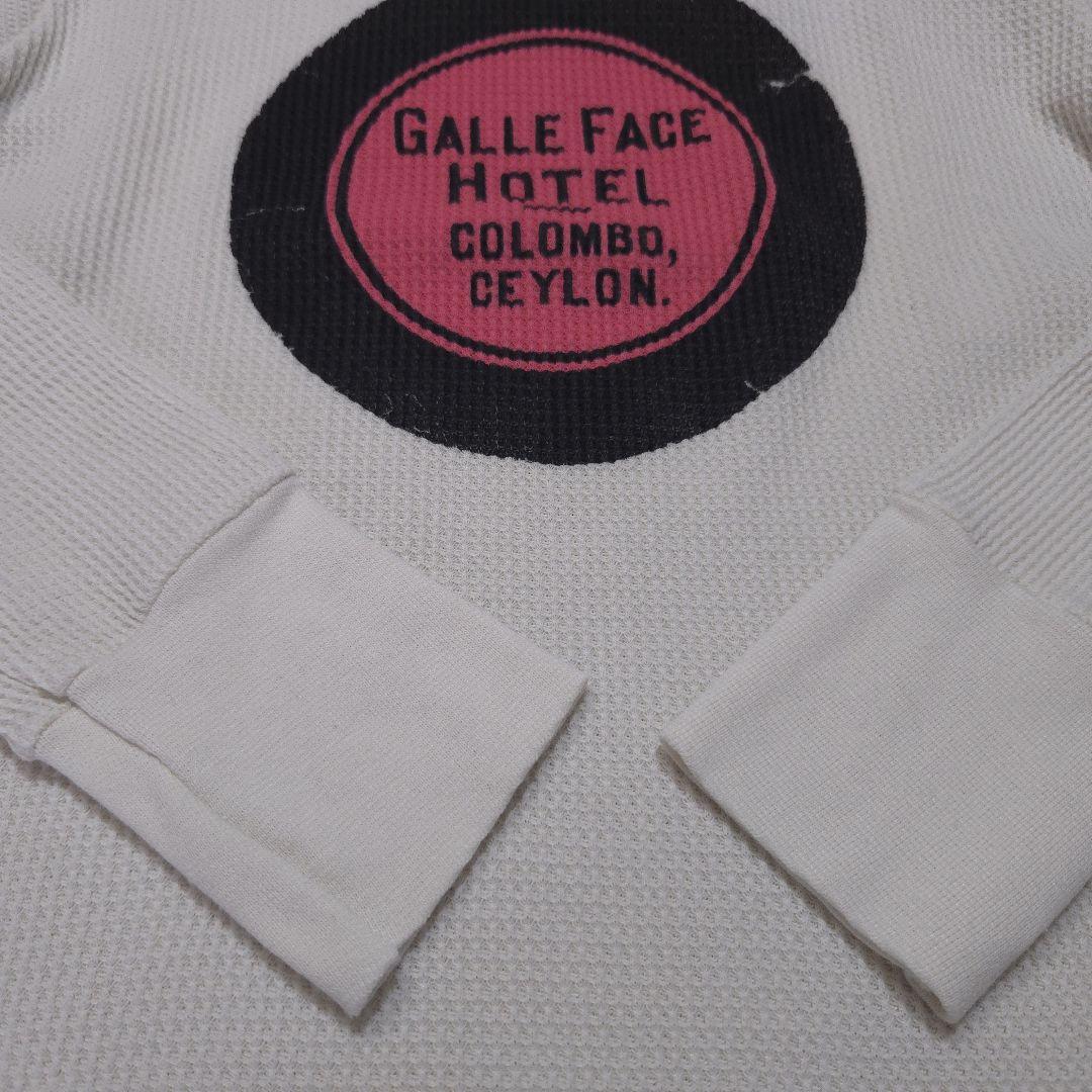 USA製　80s Hanes ビッグプリントサーマルロンt　ヘインズ