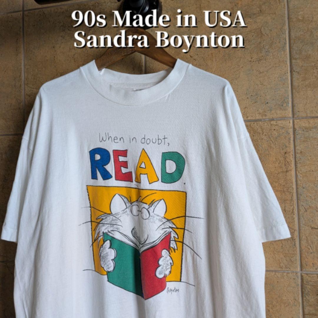 90s USA製　Sandra Boynton　アニマル　ポップアート　Tシャツ