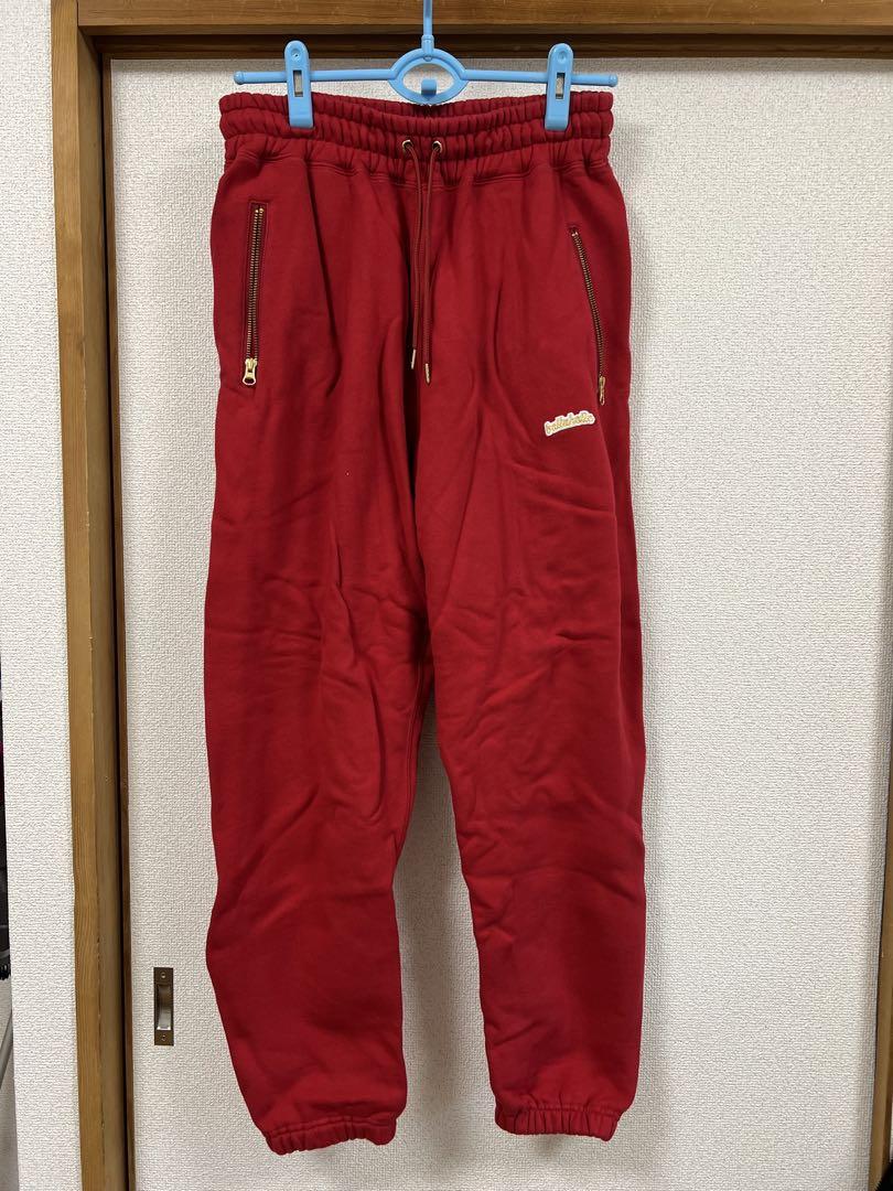 レッド フルジップフーディ