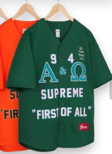 新品未開封 24FW Supreme Baseball Jersey S