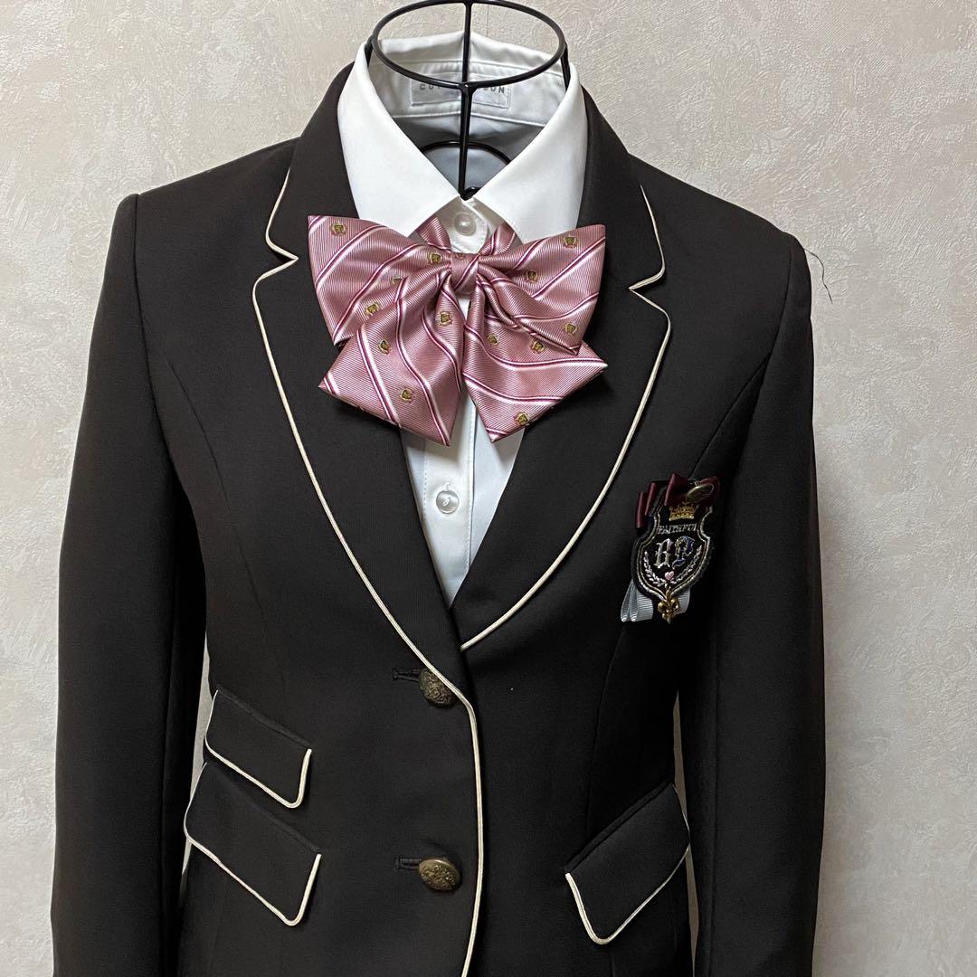 【美品】キューティーリボン フルセット　 ブラウン チェック 卒服 150