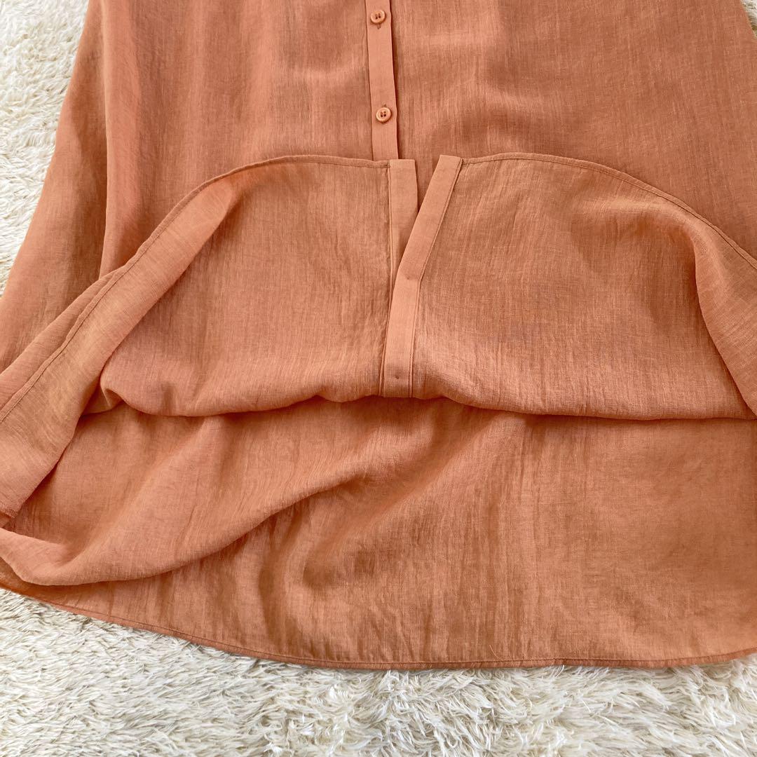 極美品】 UNTITLED 24SS バンドカラーデザインシアーワンピース