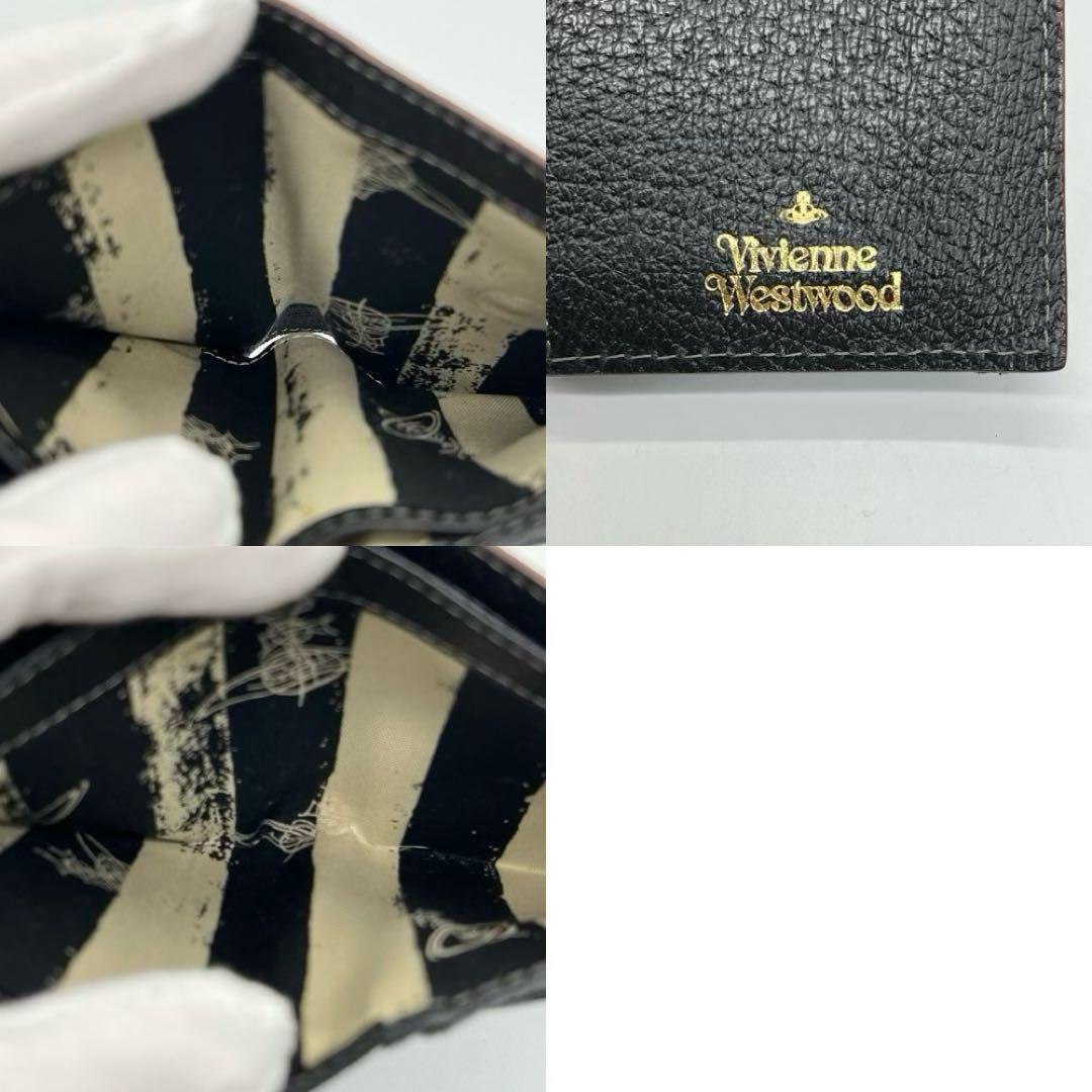 ✨極美品✨VivienneWestwood がま口財布 三つ折財布 ブラック