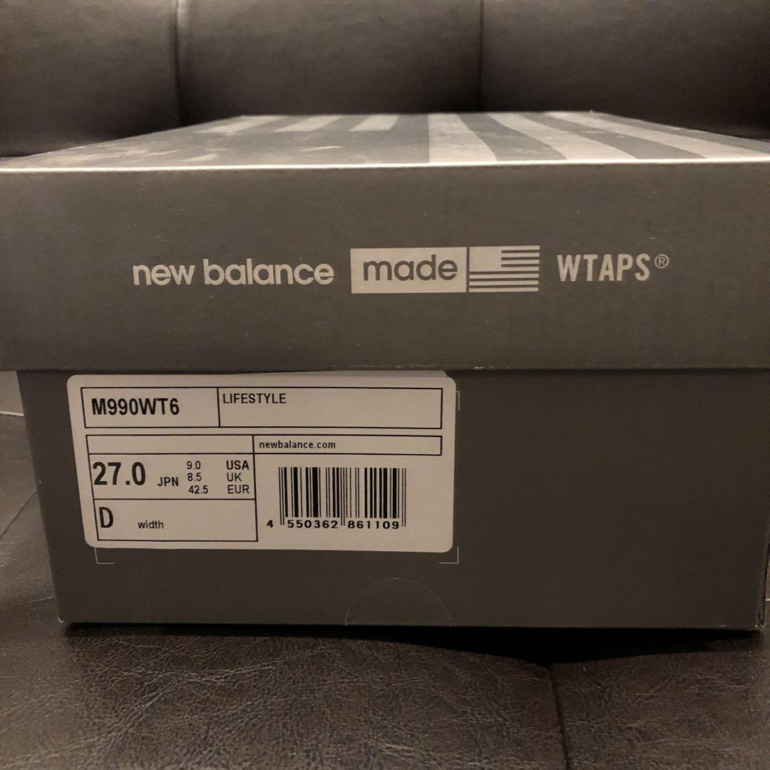 【美品】WTAPS × new balance 990v6 27cm