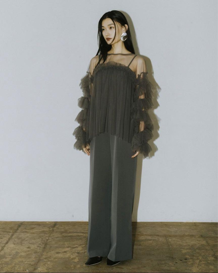 値下げ‼️andresd アンドレスド　decorative tulle tops