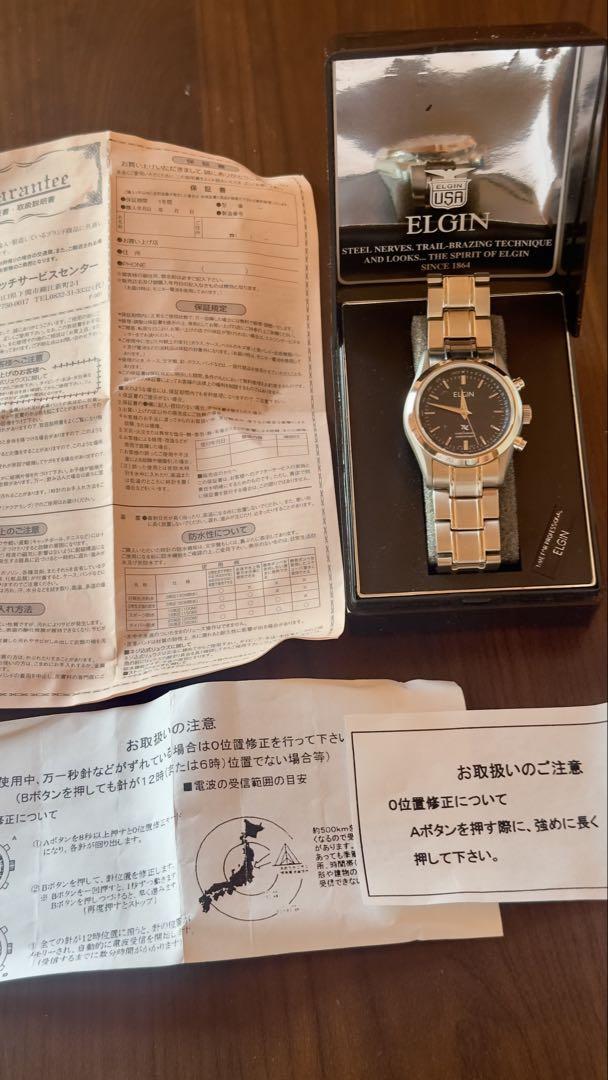 ELGIN 腕時計 説明書付き クロノグラフ プロフェッショナル