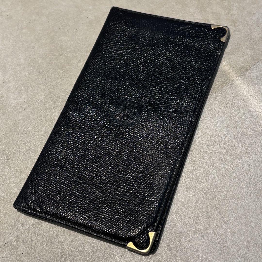 【CELINE】ロングウォレット ブラック ゴールド金具 CELINEオールドセリーヌ 長財布 ロングウォレット キルティング