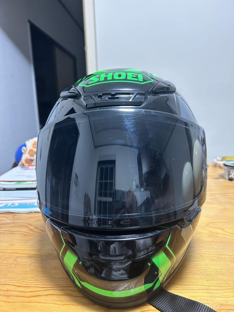 SHOEI フルフェイスヘルメット 黒・緑・銀