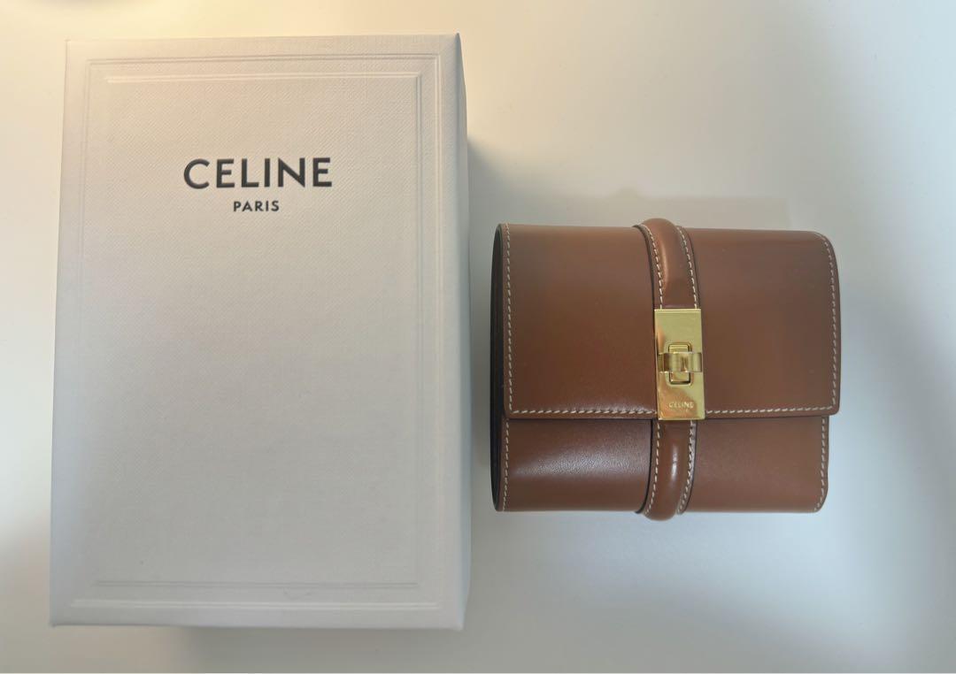 CELINE 三つ折り財布 茶色