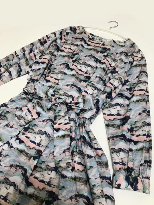 保存状態良好☆ 【美品】パーリッシィクラシスク 水彩柄ワンピース 日本製 保存状態良好☆ 【美品】パーリッシィクラシスク 水彩柄ワンピース 日本製