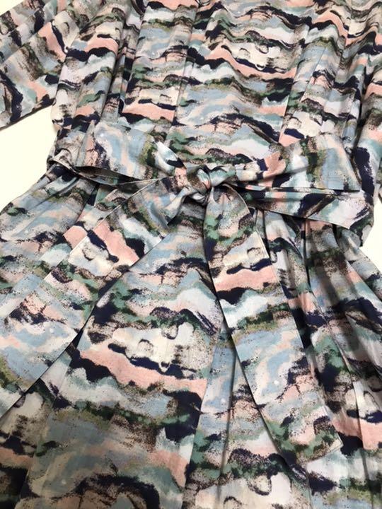 保存状態良好☆ 【美品】パーリッシィクラシスク 水彩柄ワンピース 日本製 保存状態良好☆ 【美品】パーリッシィクラシスク 水彩柄ワンピース 日本製