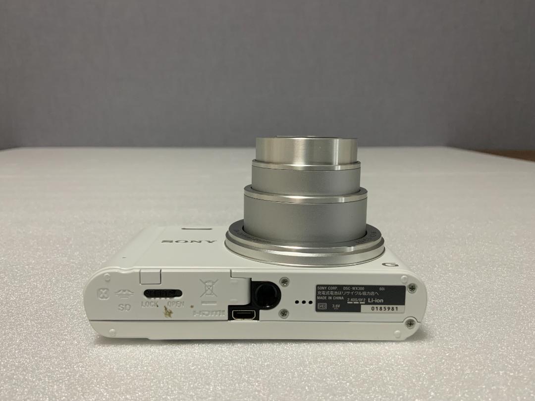 【並品】SONY Cyber-shot DSC-WX300 ホワイト 動作品
