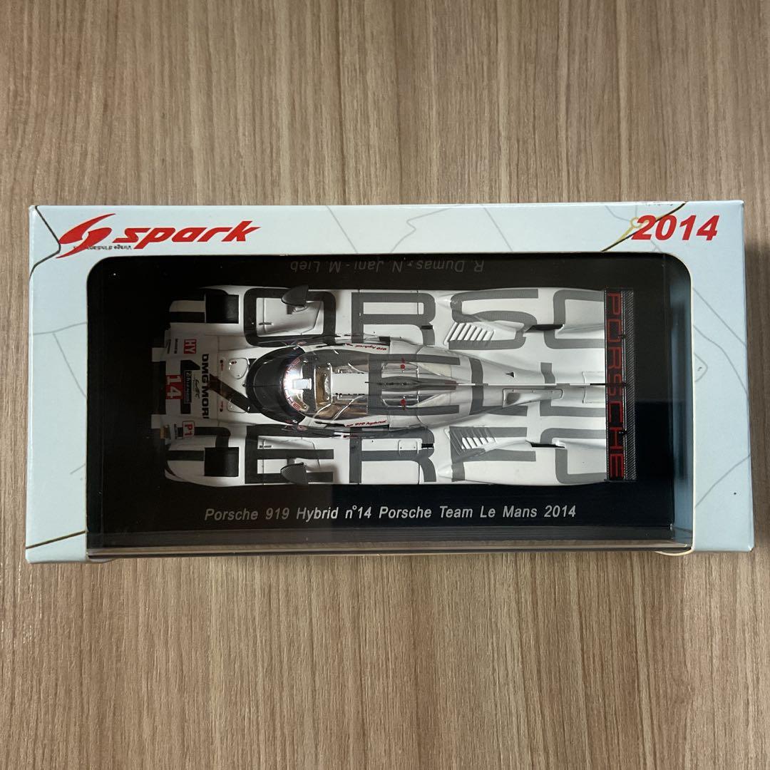 自動車 Porsche 919 Hybrid #14 2014 Spark 1/43