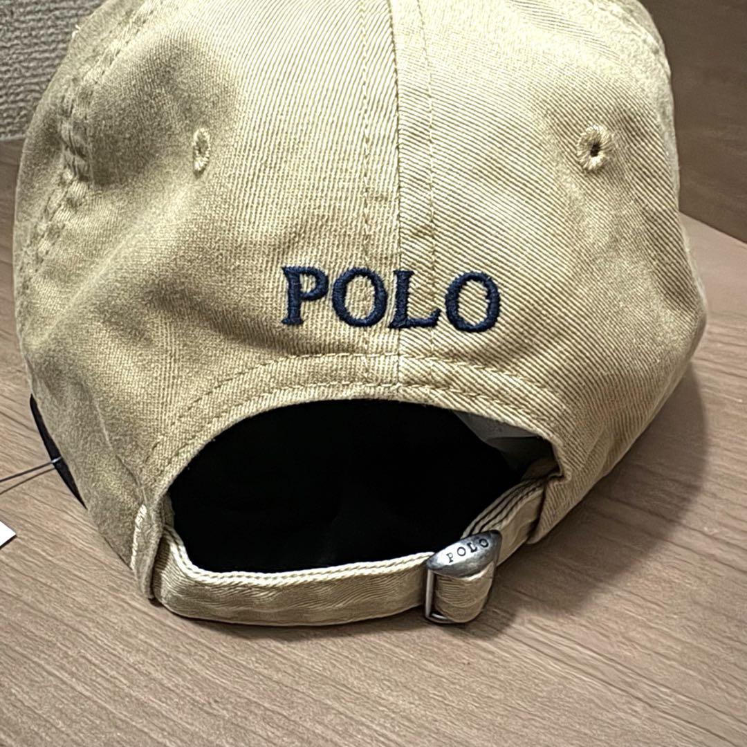 新品　POLO RALPHLAUREN CAP 帽子　キャップ　ベージュ