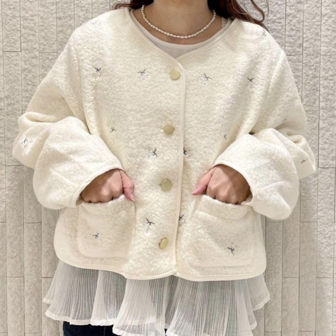 【flower】petite flower jacket プチフラワージャケット
