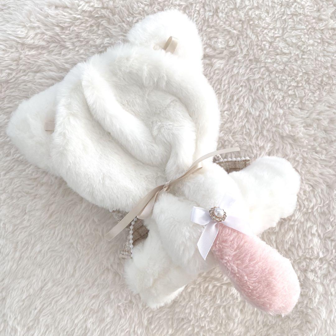 おすわりぬい服 11cm〜15cm ピンク猫
