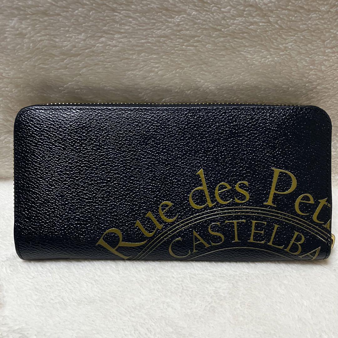 ✨美品 CASTELBAJAC レザー ラウンドジップ 長財布 ブラック