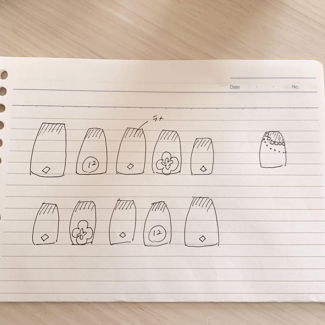 専用【通常＋メルカリ便】ネイルチップ オーダー ワンホン 量産型 クローバー