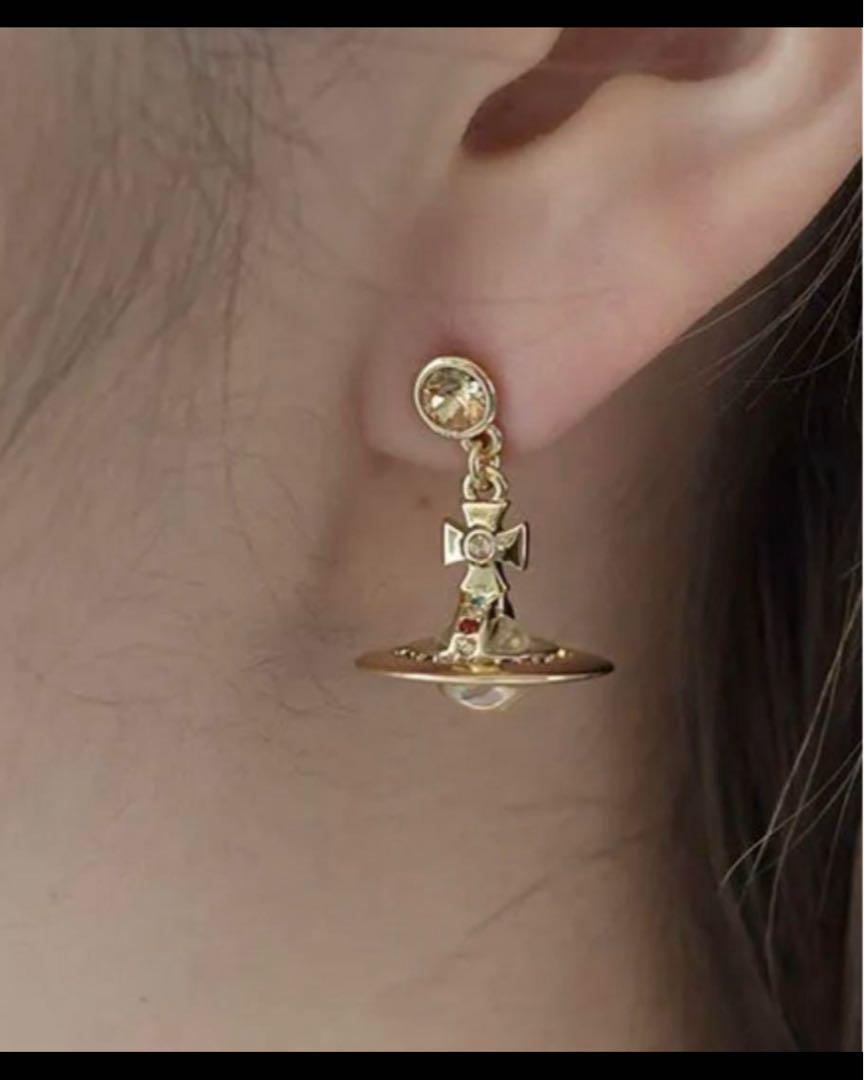 vivienne west wood new petite ORBドロップピアス - メルカリ