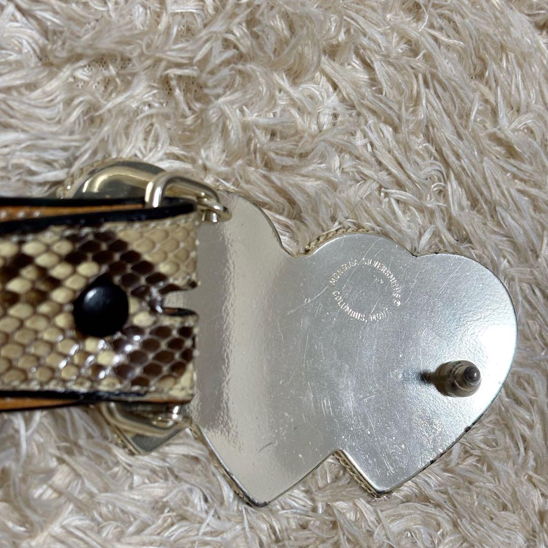 Funny Diamonds Python パイソン　レザーベルト