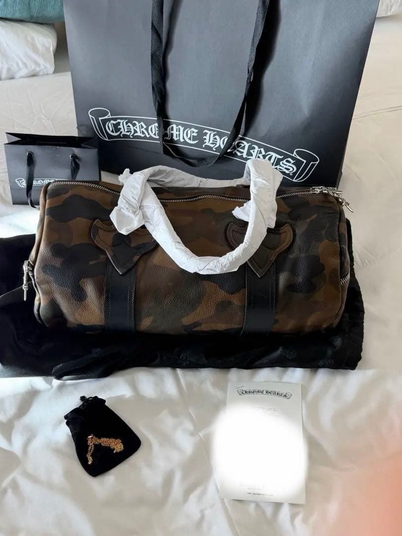 正規品.ホノルル購.Chrome Hearts ボストンバッグ インボイス原本有