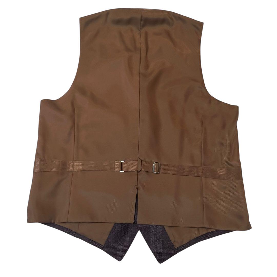 【極美品】3ピース スーツセレクト スーツ グレンチェック ネイビー　A5