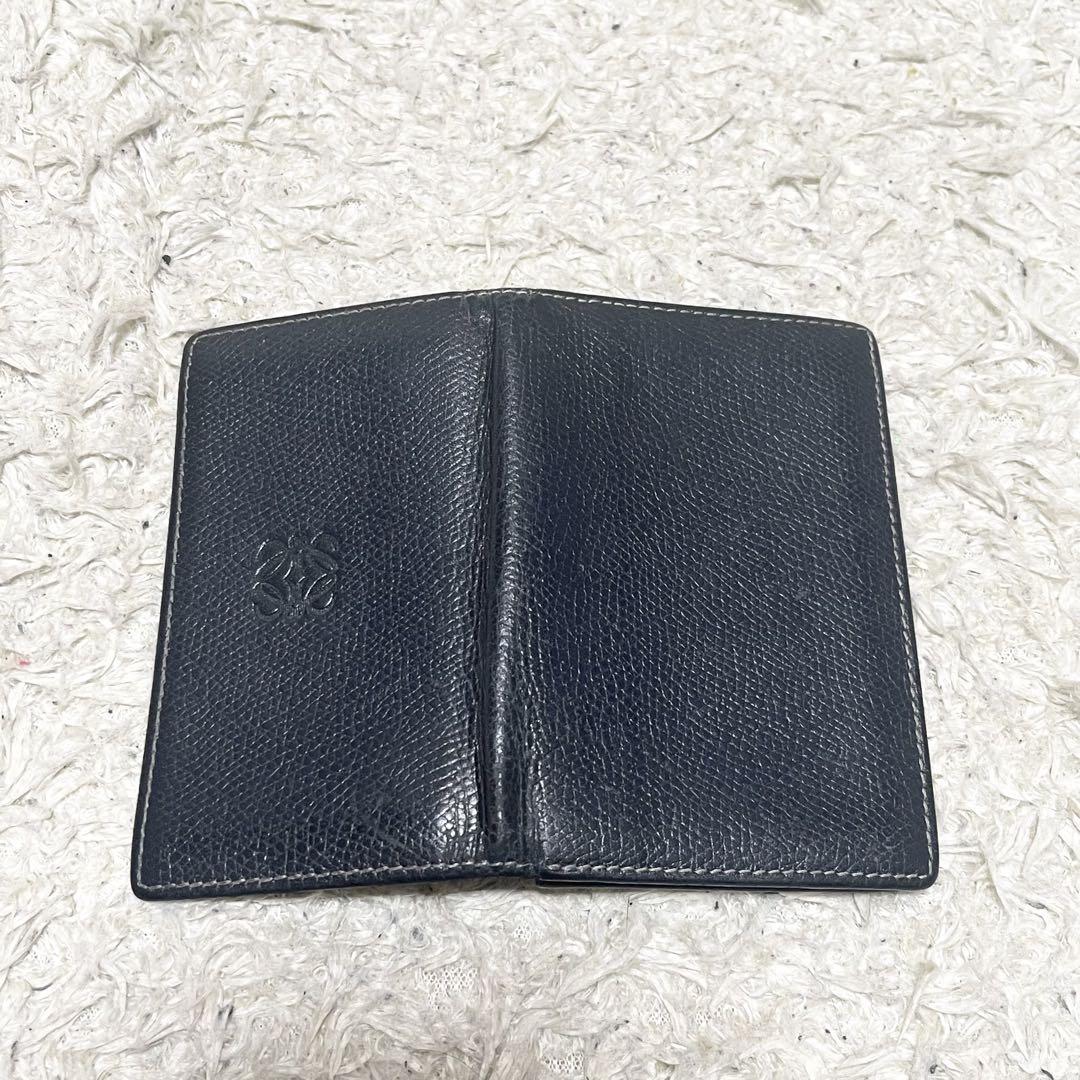 LOEWE カードケース 名刺入れ パスケース レザー 黒 アナグラム LOEWE カードケース 名刺入れ パスケース レザー 黒 アナグラム