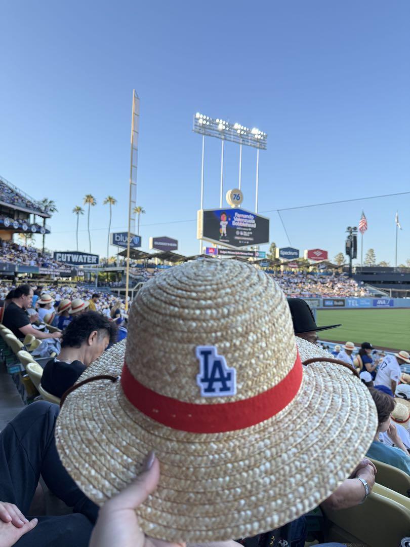 LA Dodgers 麦わら帽子　ワンピース