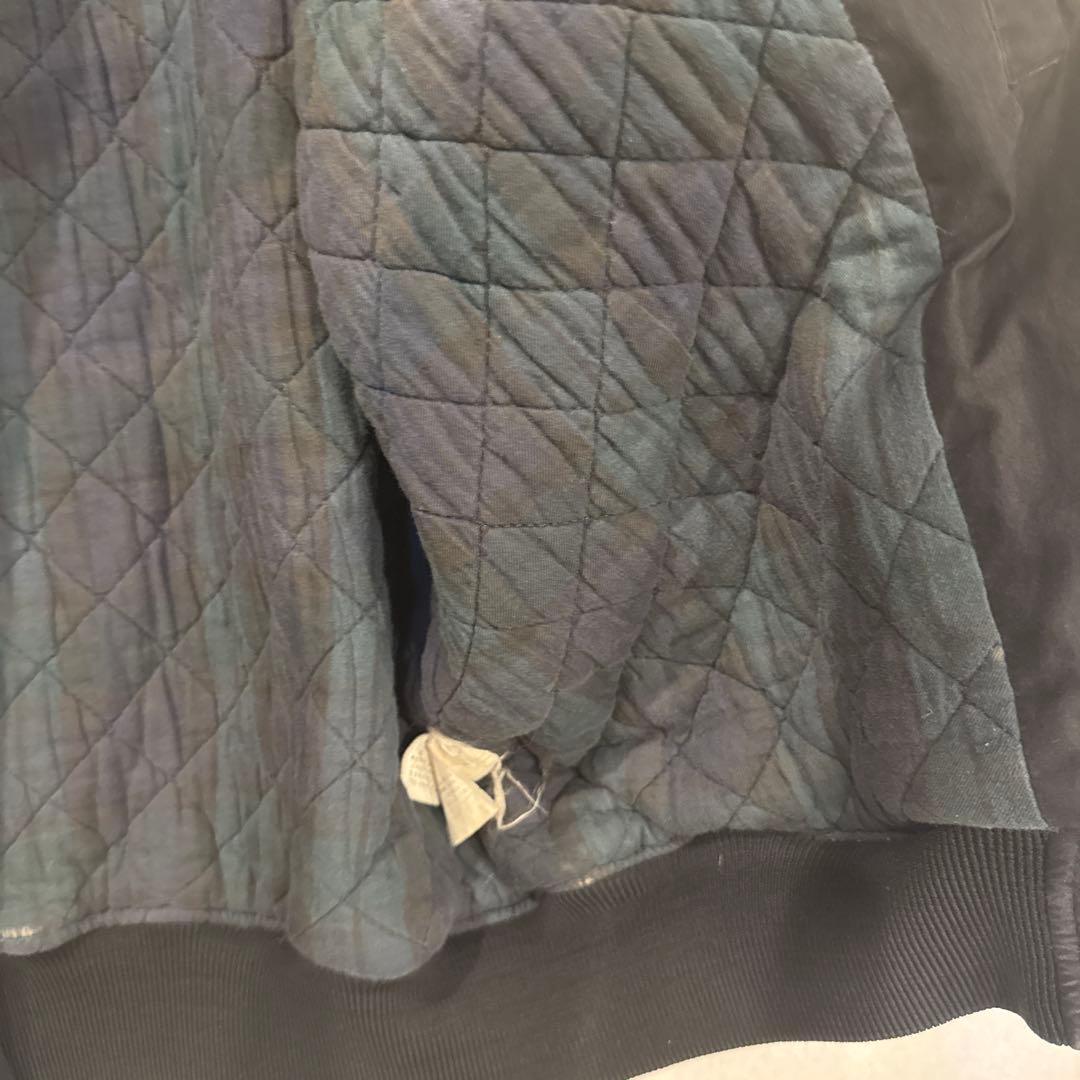 古着 ラルフローレン ブルゾン スウィングトップ 刺繍ロゴ ブラック黒.