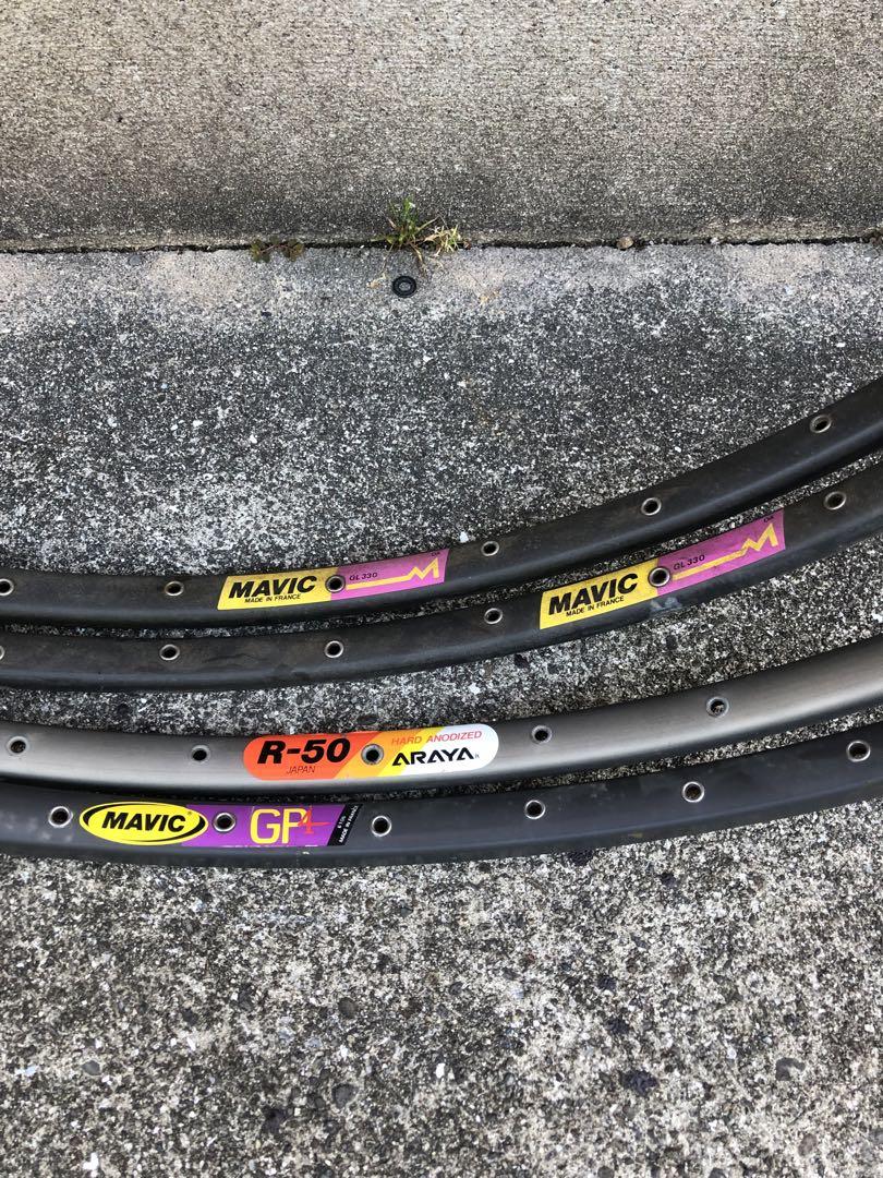 チューブラーリム　700c MAVIC GP4 GL330 ARAYA R-50