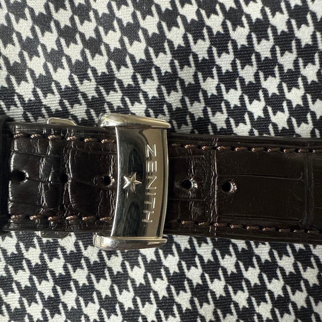 ZENITH純正Dバックルクロコベルト