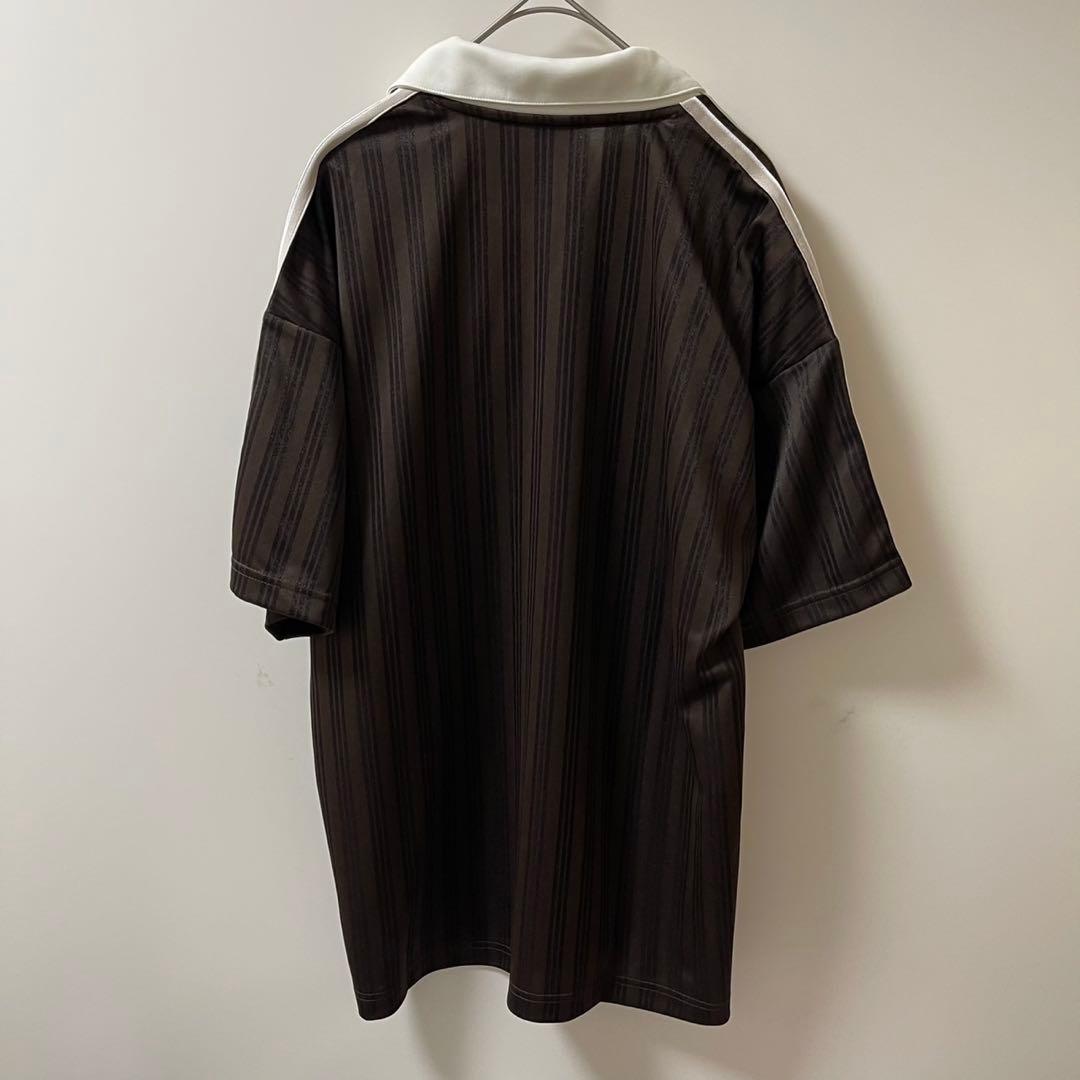 新品L】アディダス　フットボールジャージ Tシャツ 半袖　ブラウン⭐️当日発送