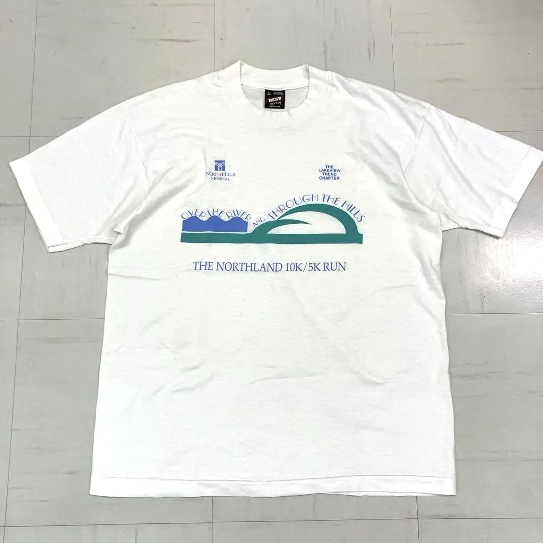 希少 90s FRUIT OF THE LOOM Vintage Tee L 白