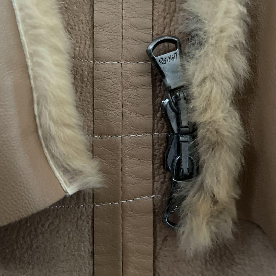 FENDI フェンディ ベージュ ファー ノースリーブ ワンピース