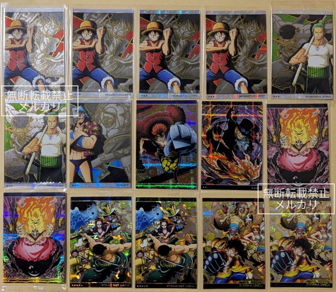 ONE PIECE ワンピース ウエハース カード 64枚セット - メルカリ