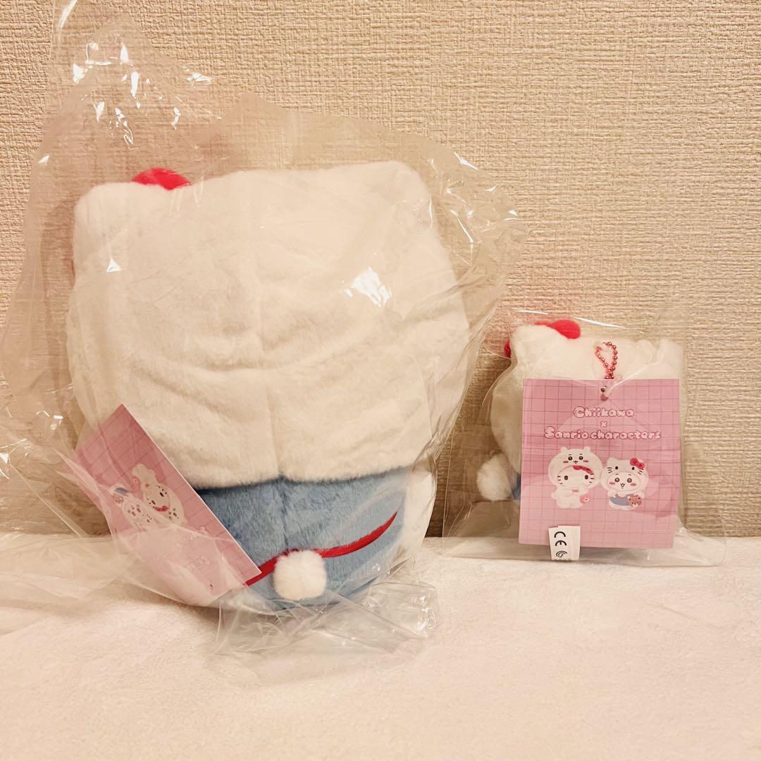 お顔厳選 ちいかわ サンリオ ハローキティ ぬいぐるみ　マスコット　ホルダー