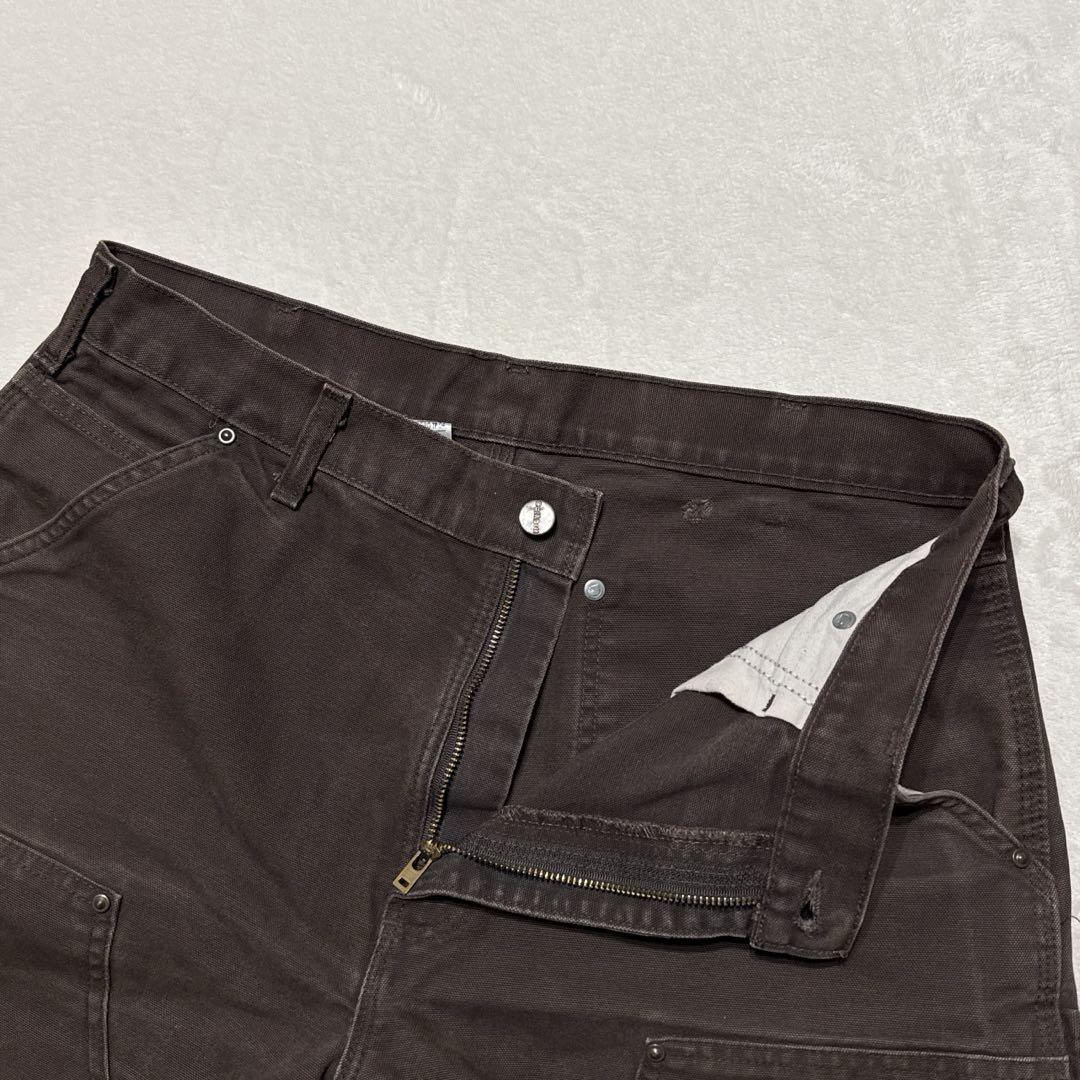 Carhartt ダブルニーペインターパンツ 神サイズ ダークブラウン