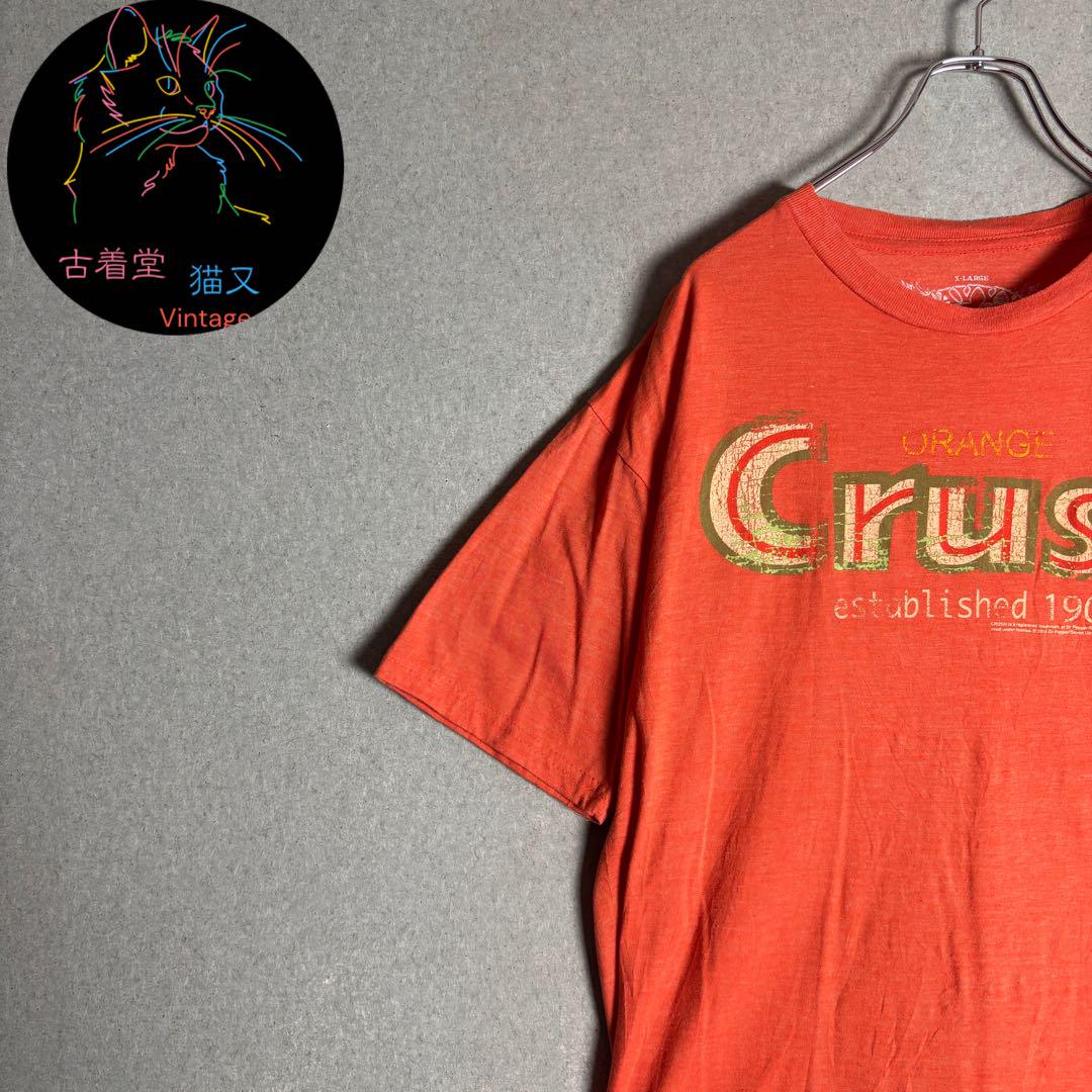 ✮Tシャツ　オレンジ　Crush　ドクターペッパー　セブンアップ　企業系　XL✮