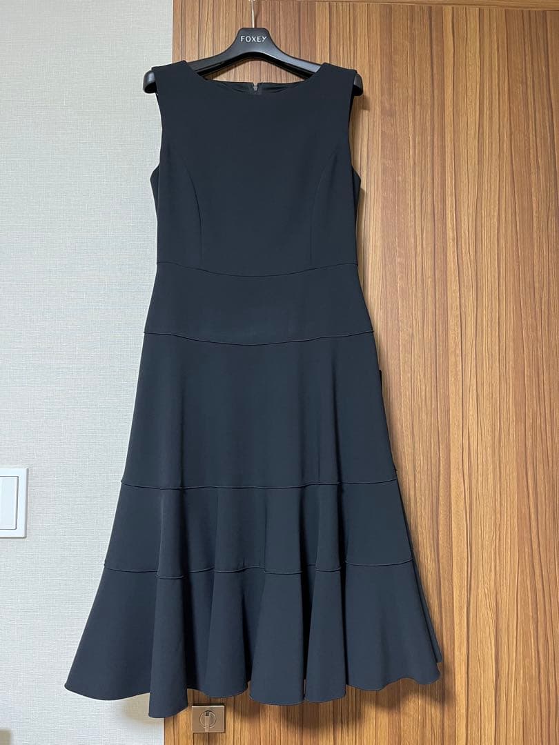 FOXEY NEW YORK ドレス マリオン 38 黒 ワンピース タグ付き FOXEY NEW YORK ドレス マリオン 38 黒 ワンピース タグ付き