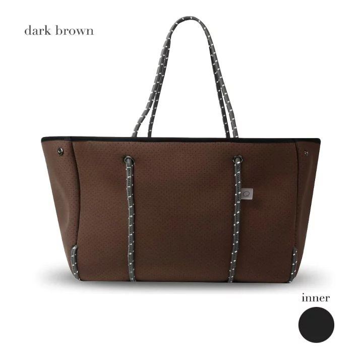 新品☆qbag paris ネオプレン Lサイズ ジップ付 L zip ブラウン 5,740円