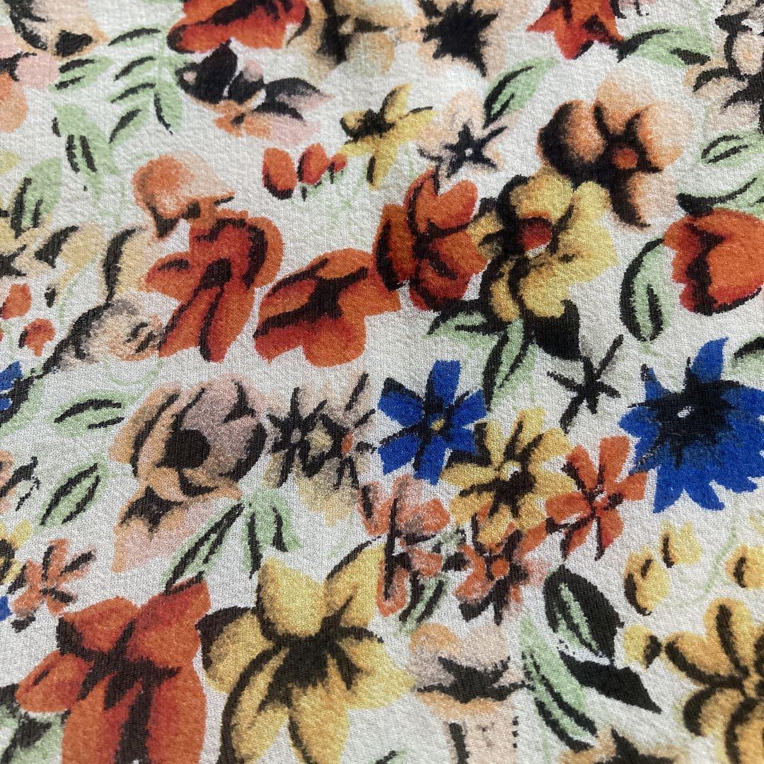 【美品】theory luxe ブラウス　シルク　花柄　38 セオリーリュクス theory luxe 花柄 シルクワンピース 38 - メルカリ