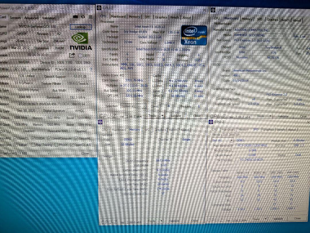 マザーボード ROG RAMPAGE IV EXTREME MSI GTX680