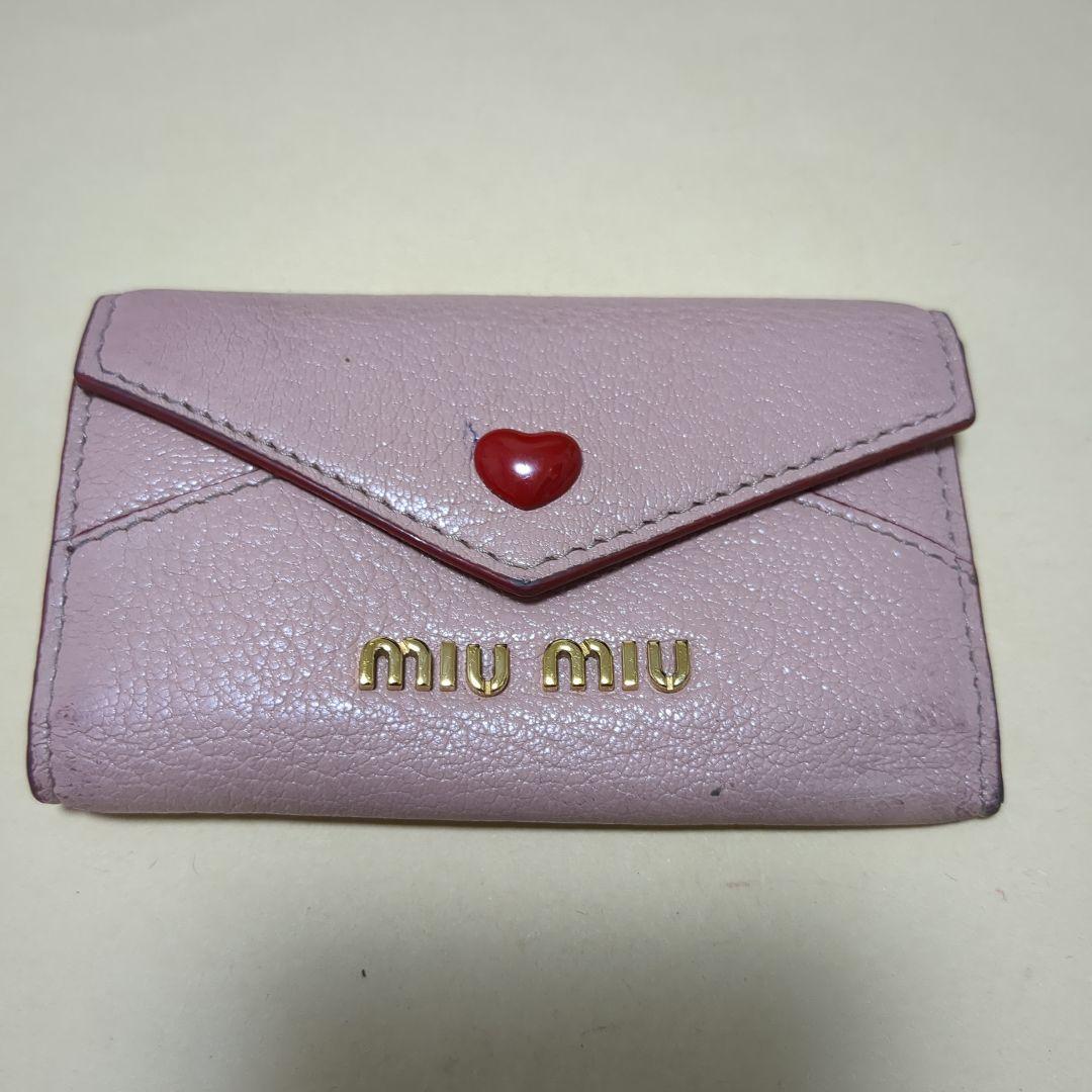 世界を買える 海外ブランド miumiu ♡ ラブレター メルカリ - ♡ ピンク キーケース 小物