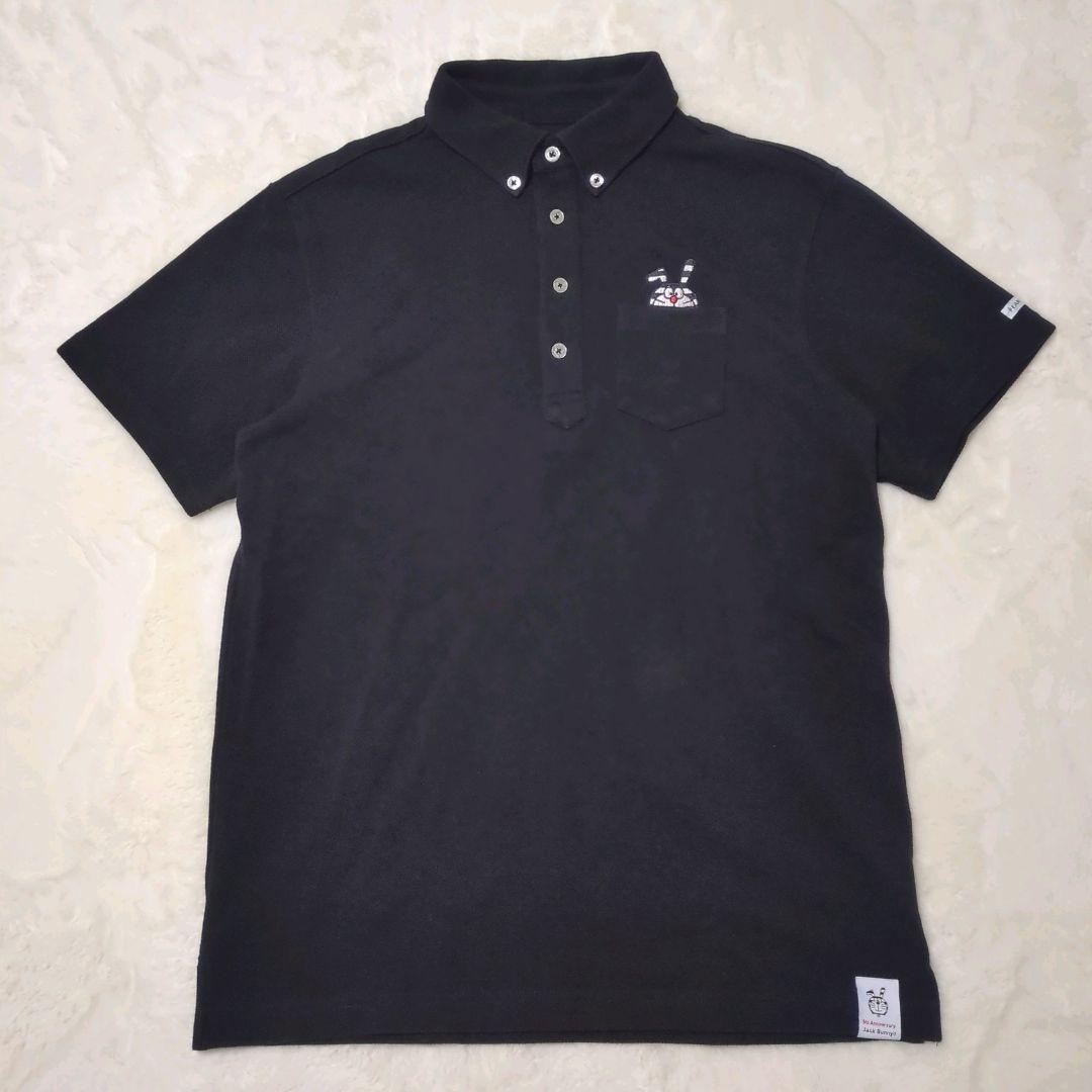 ジャックバニー パーリーゲイツ ドラえもん ポロシャツ 5周年 ゴルフ 黒L Jack Bunny!!