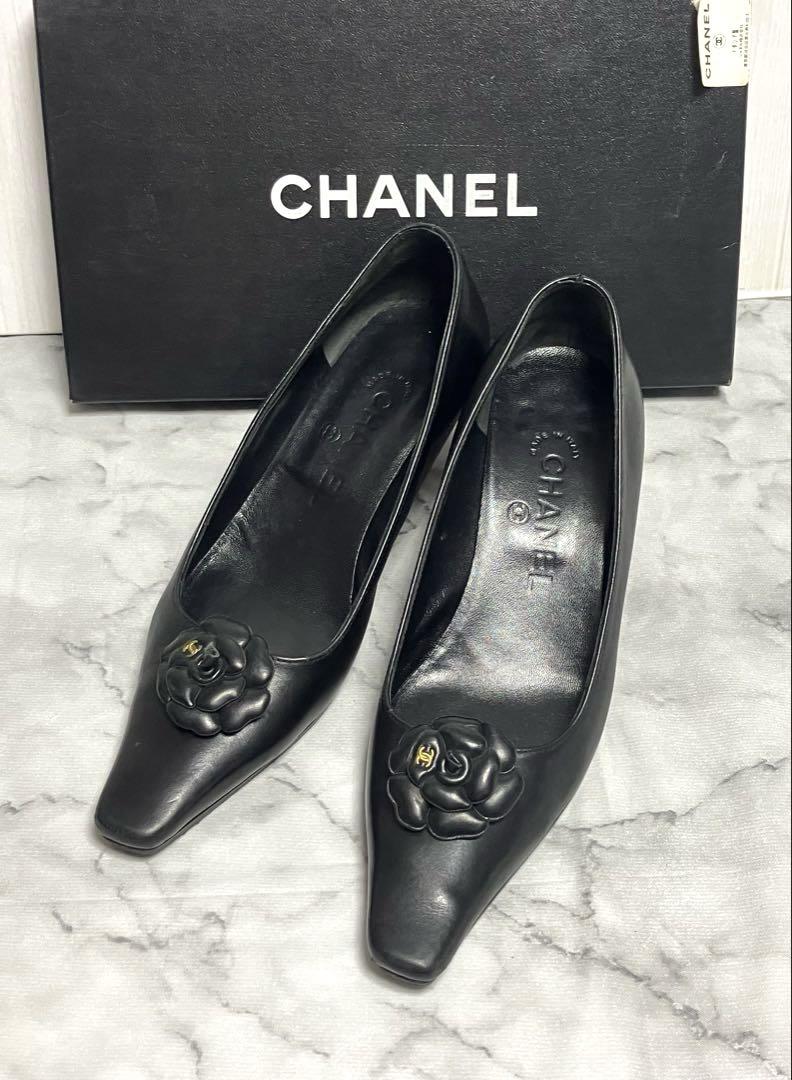 CHANEL シャネル ココマーク カメリアモチーフ パンプス
